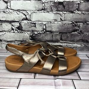 Fit Flop Gladdie Bronze Leather Tassel Gladiator Sandals Women’s Sz 11M US/43EU